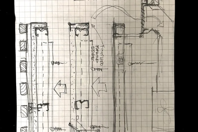 住宅建築デザインスケッチノート - 典型的な天井のディテール